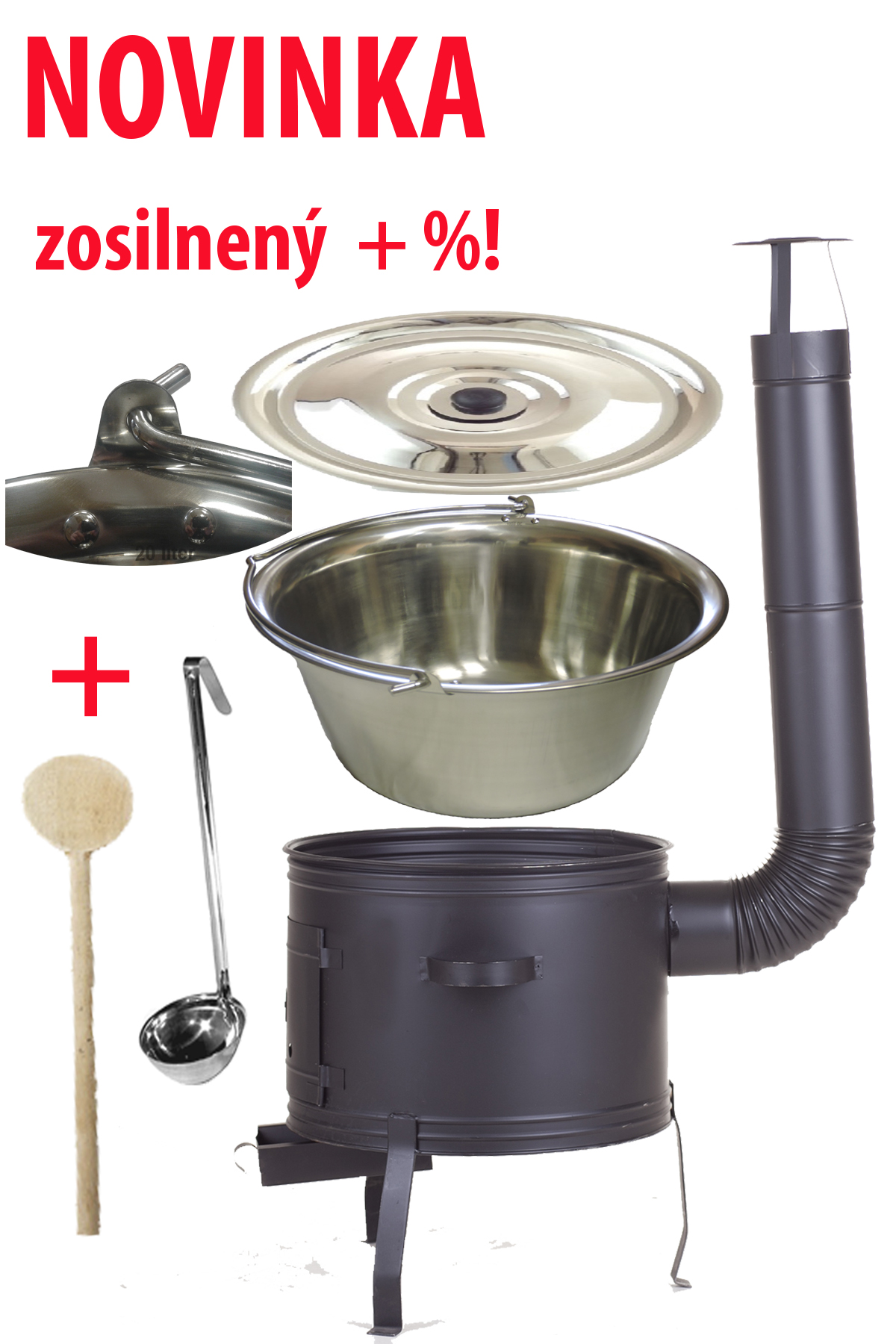 Kotlíkový set 15L Inox